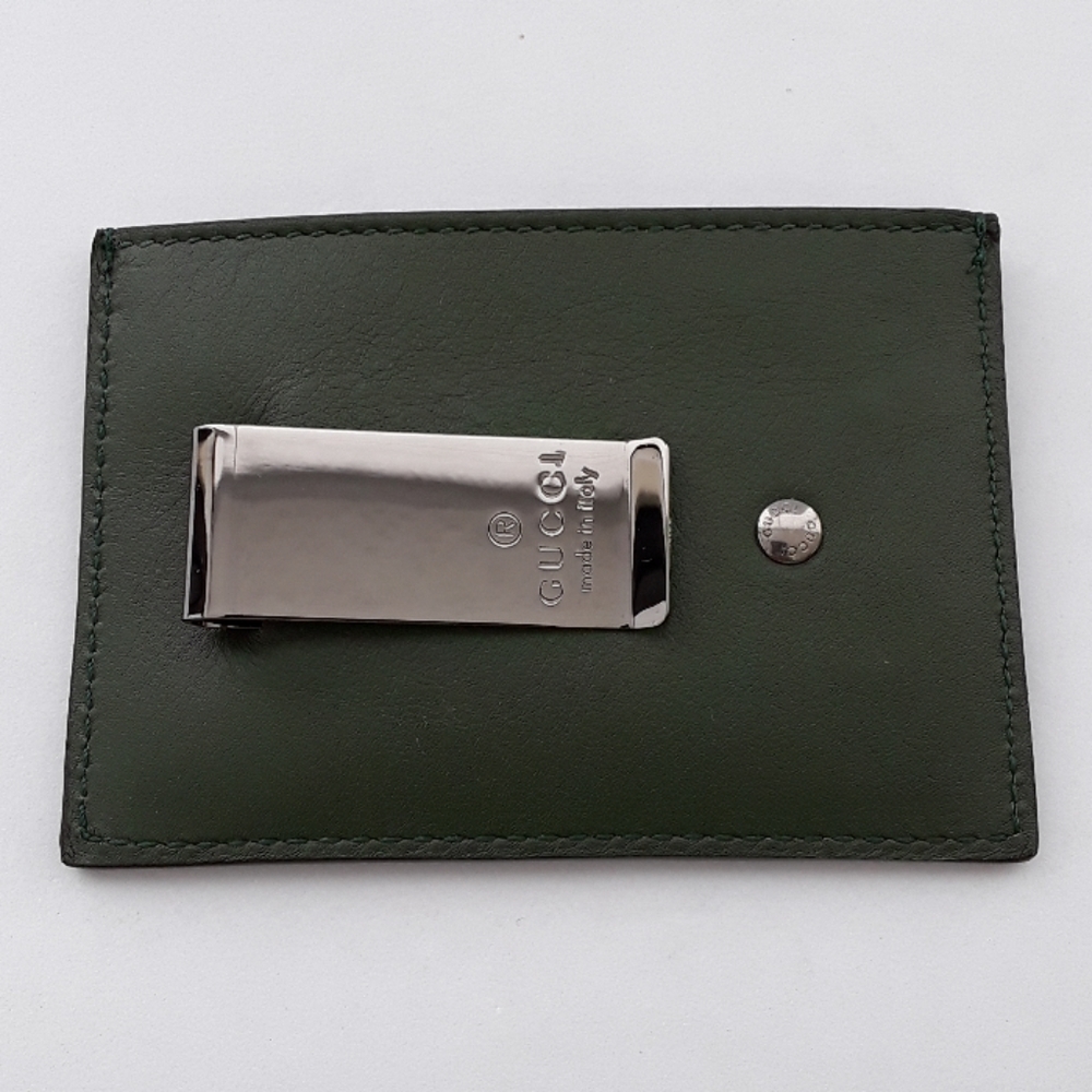 New in Box GUCCI card holder with money clip - Picture 4 of 6